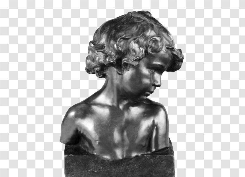 Bronze Sculpture Bust Work Of Art - Figurine - Cupid Transparent PNG