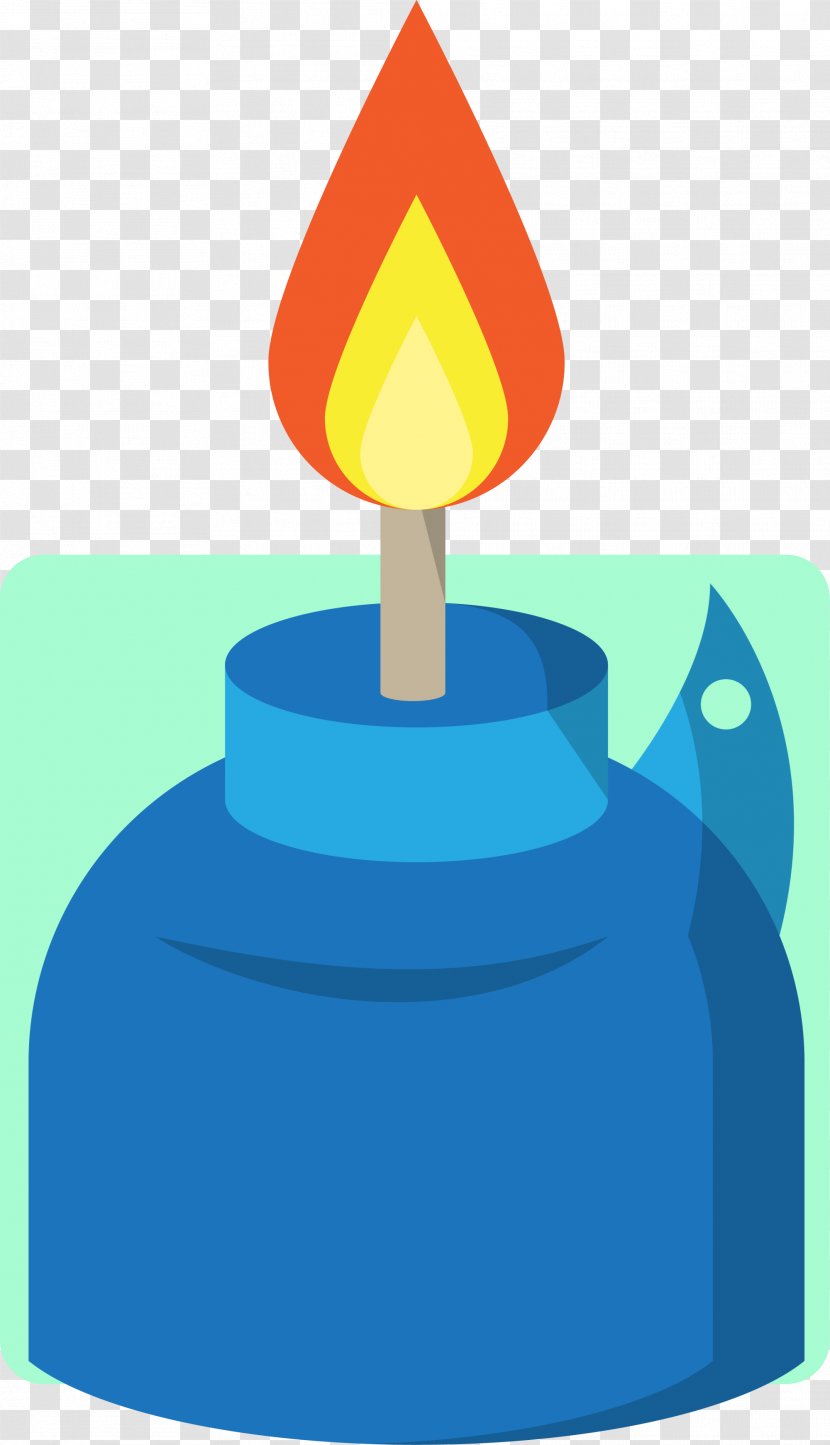 Candle Eid Al-Fitr - Blue - Cartoon Transparent PNG