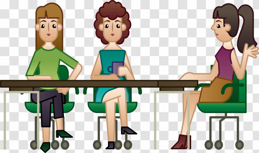 Meeting Customer - Table - Three Transparent PNG