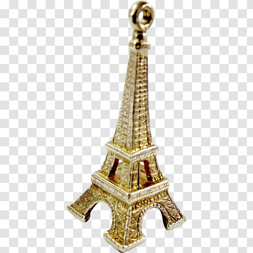 Eiffel Tower Gold Jewellery Charm Bracelet - Sterling Silver Transparent PNG