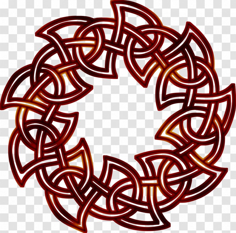 Celtic Knot Color Ornament - Celts Transparent PNG