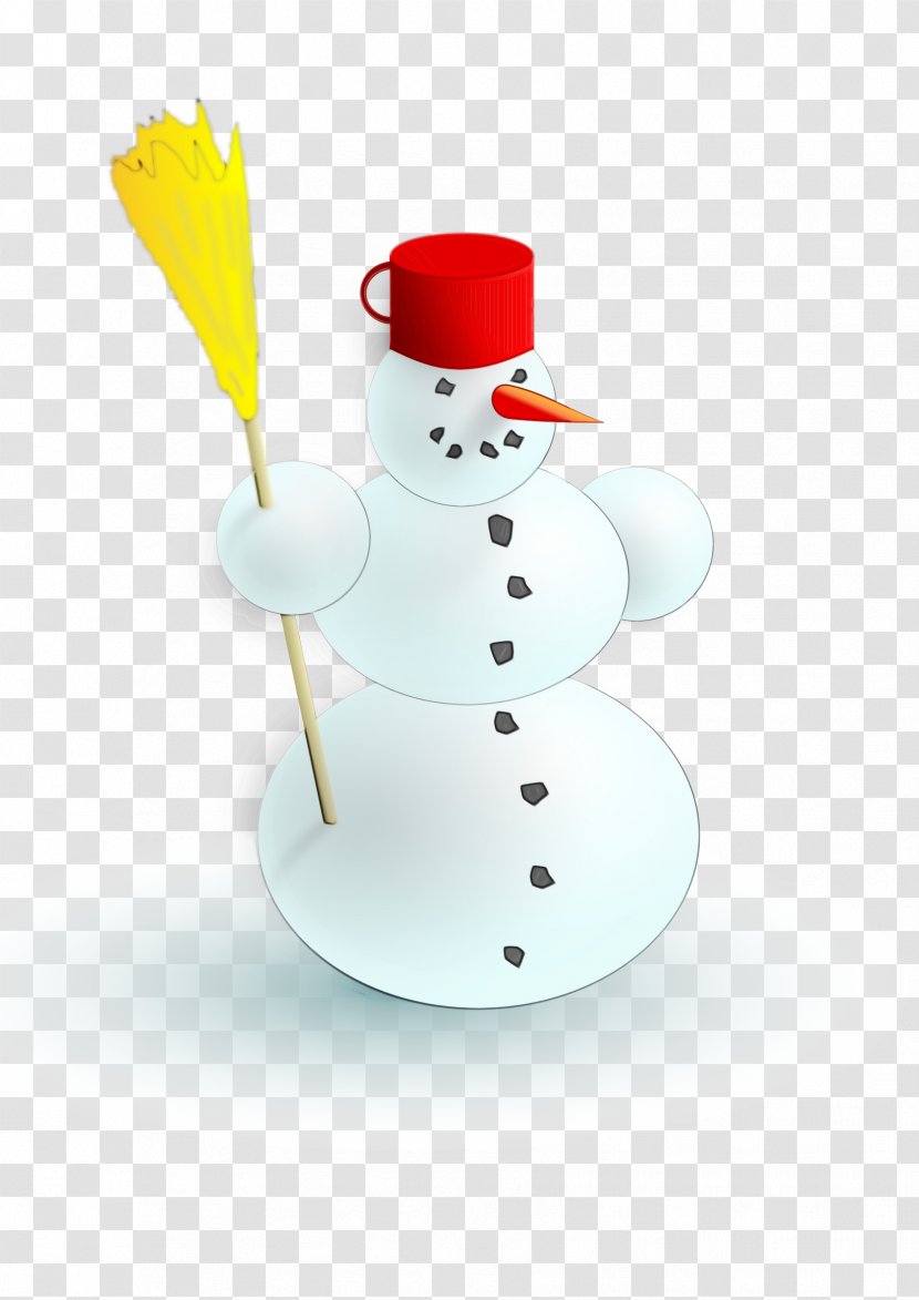 Snowman - Wet Ink Transparent PNG