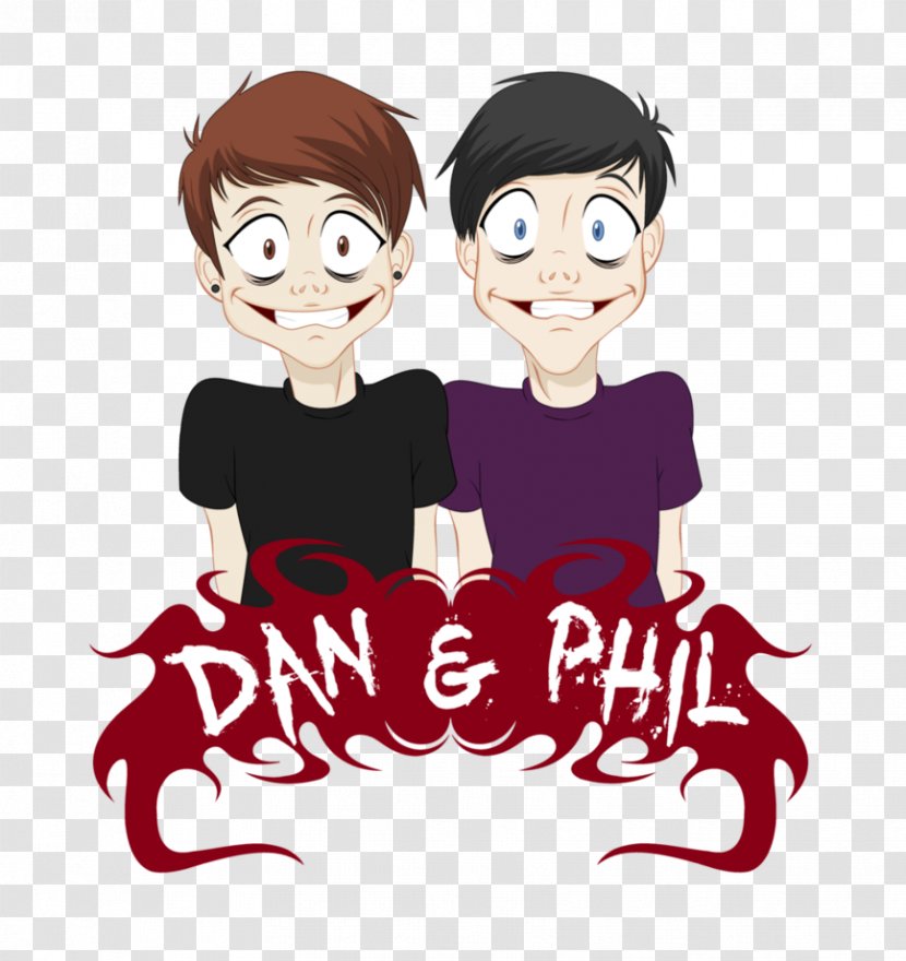 Dan And Phil Drawing Concept Art - Cartoon - Watercolor Transparent PNG