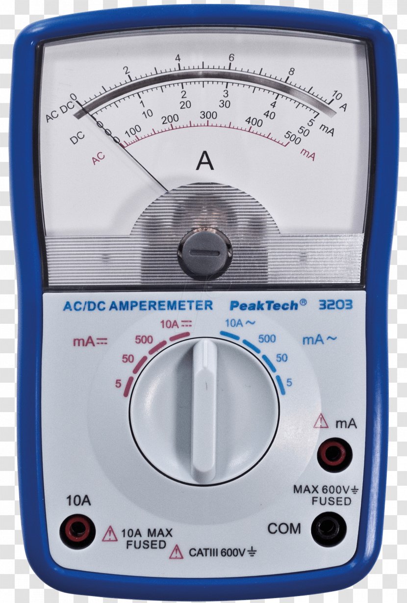 Gauge Ammeter Analog Signal Multimeter Galvanometer - Circuit Diagram - Direct Current Transparent PNG