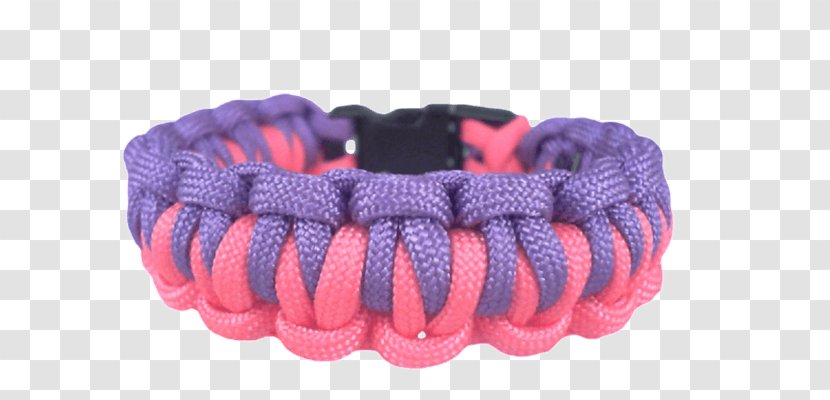 Bracelet Parachute Cord Purple How-to Pink - Fashion Accessory - Homemade Transparent PNG