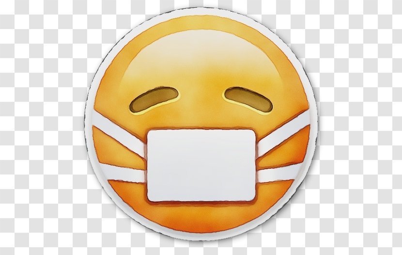 Smiley Face Background - Orange - Finger Transparent PNG