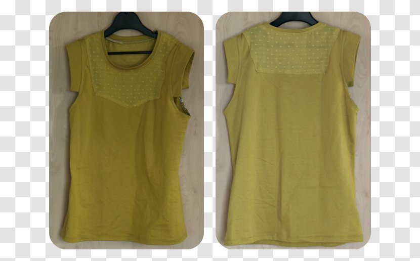 Sleeveless Shirt Blouse - Yellow - Koko Transparent PNG