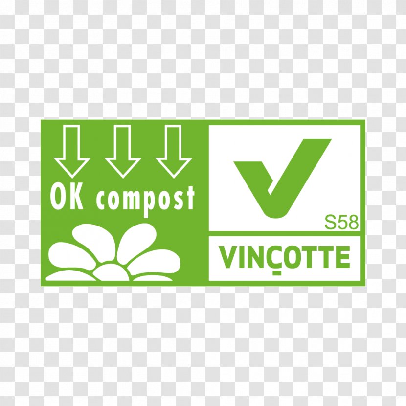 Plastic Bag Compost Biodegradation Vinçotte Label - Biobased Material - Materbi Transparent PNG