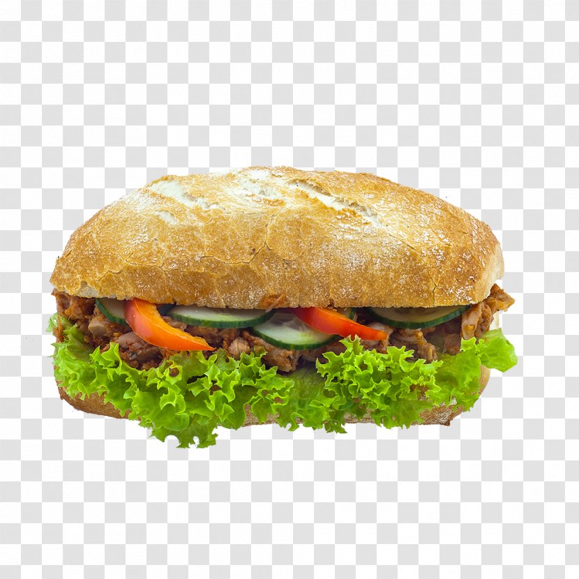 Cheeseburger Breakfast Sandwich Fast Food Buffalo Burger Veggie - Ciabatta Transparent PNG