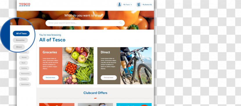 Web Page Display Advertising - Brand - Tesco Transparent PNG