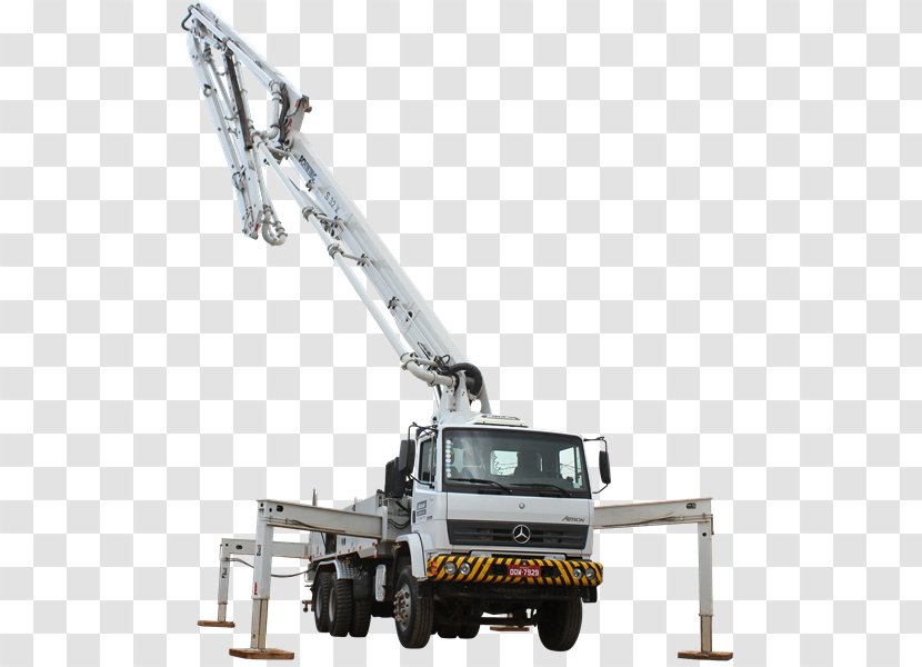 Crane Machine Concrete Pump Caminhão Betoneira - Vehicle Transparent PNG