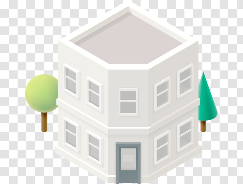 Three-dimensional Space Building - Roof Transparent PNG