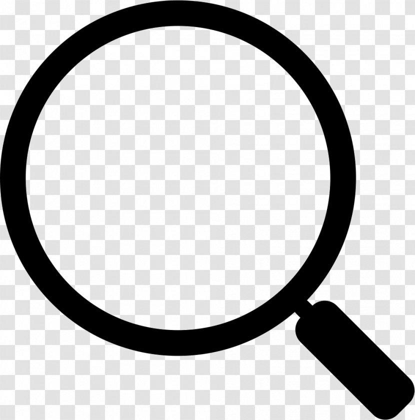 Magnifying Glass - Black - And White Transparent PNG