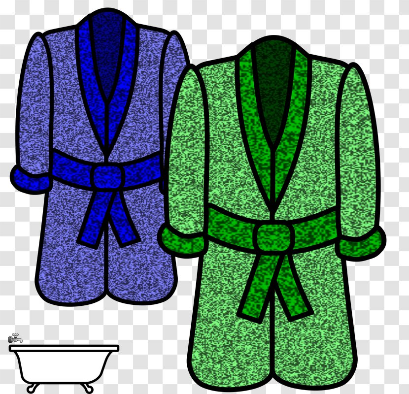 Bathrobe Dress Clothing Symbol - Green Transparent PNG