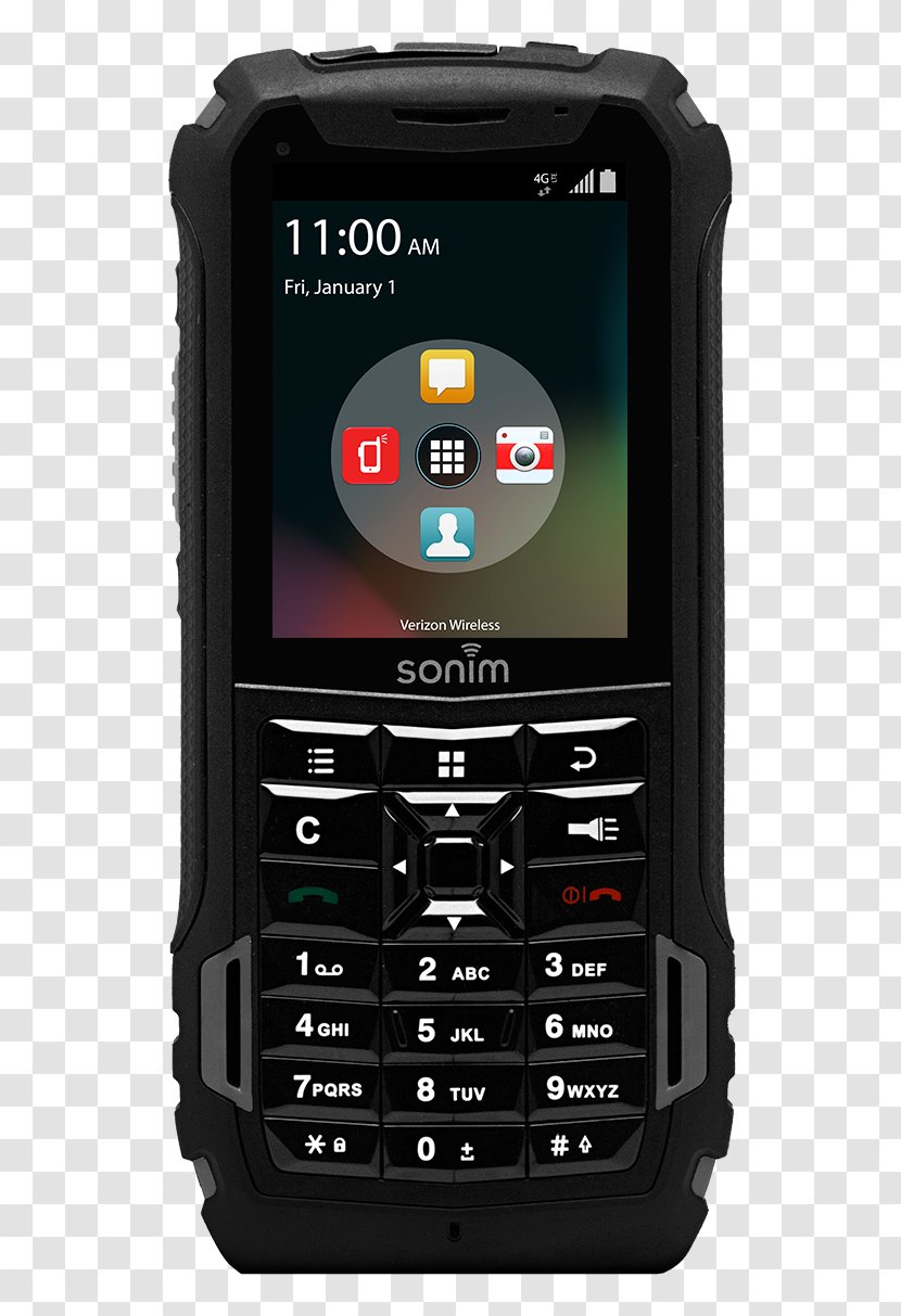 Verizon Wireless Sonim Technologies Feature Phone Push-to-talk LTE - Mobile Device Transparent PNG