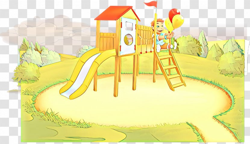 Public Space Playground Outdoor Play Equipment Human Settlement Yellow - Cartoon - Slide City Transparent PNG
