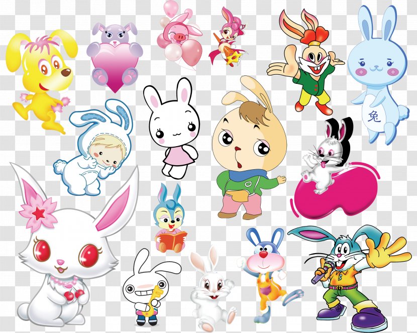 Easter Bunny White Rabbit Clip Art - Collection Transparent PNG