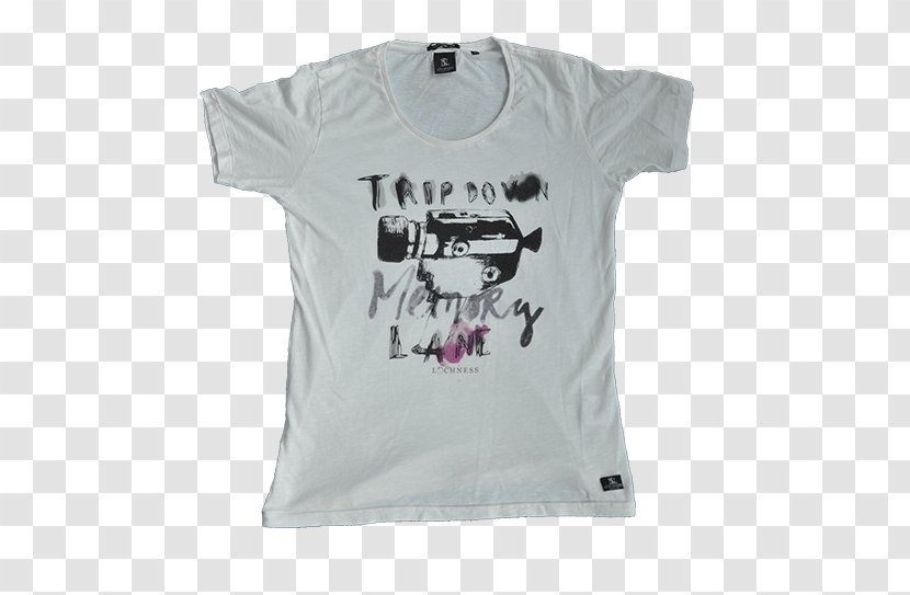 T-shirt Loch Ness Sleeve Active Shirt Text - White Transparent PNG