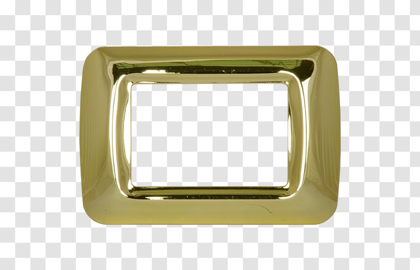 01504 Rectangle - Brass - Design Transparent PNG
