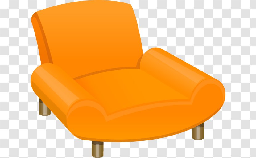 Wing Chair Couch Euclidean Vector - Orange - Armchair Transparent PNG