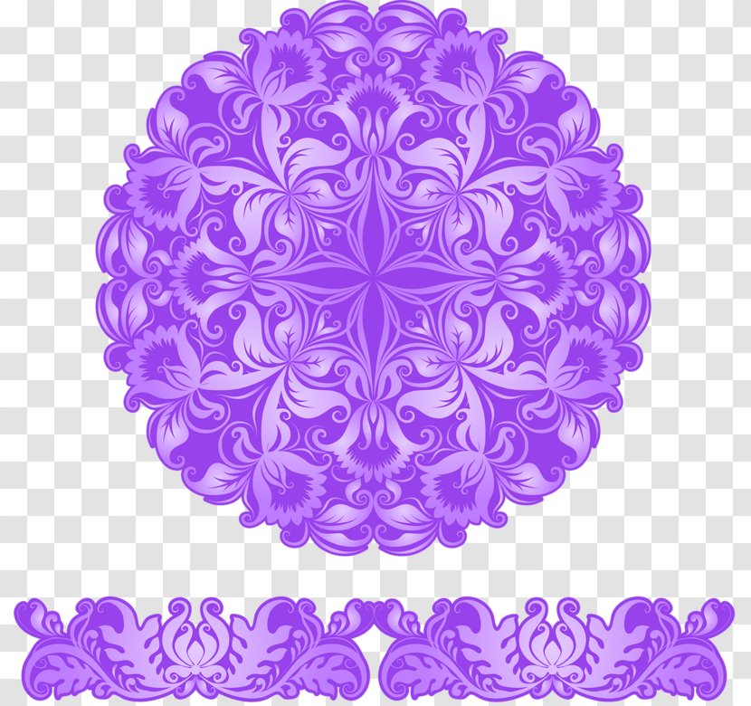 Chemical Element Purple Pattern - Symmetry Transparent PNG