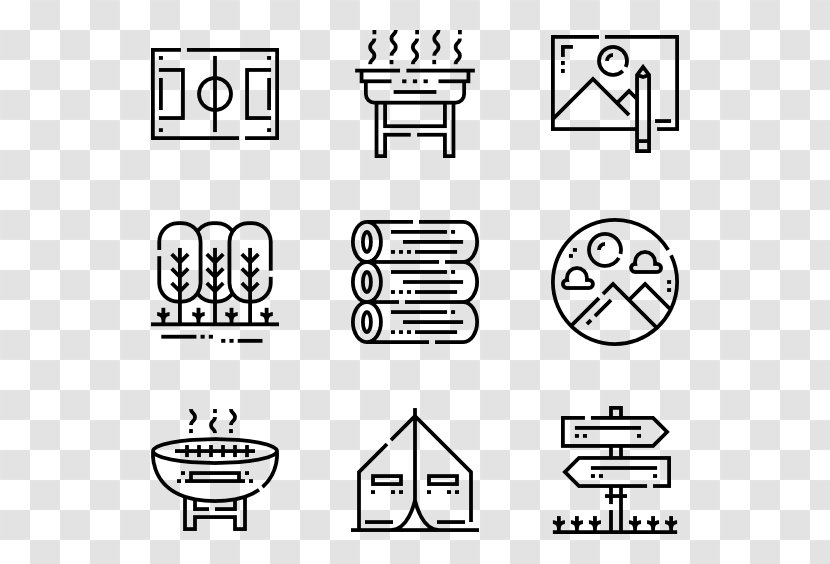 Clip Art - Black And White - Outdoor Games Transparent PNG