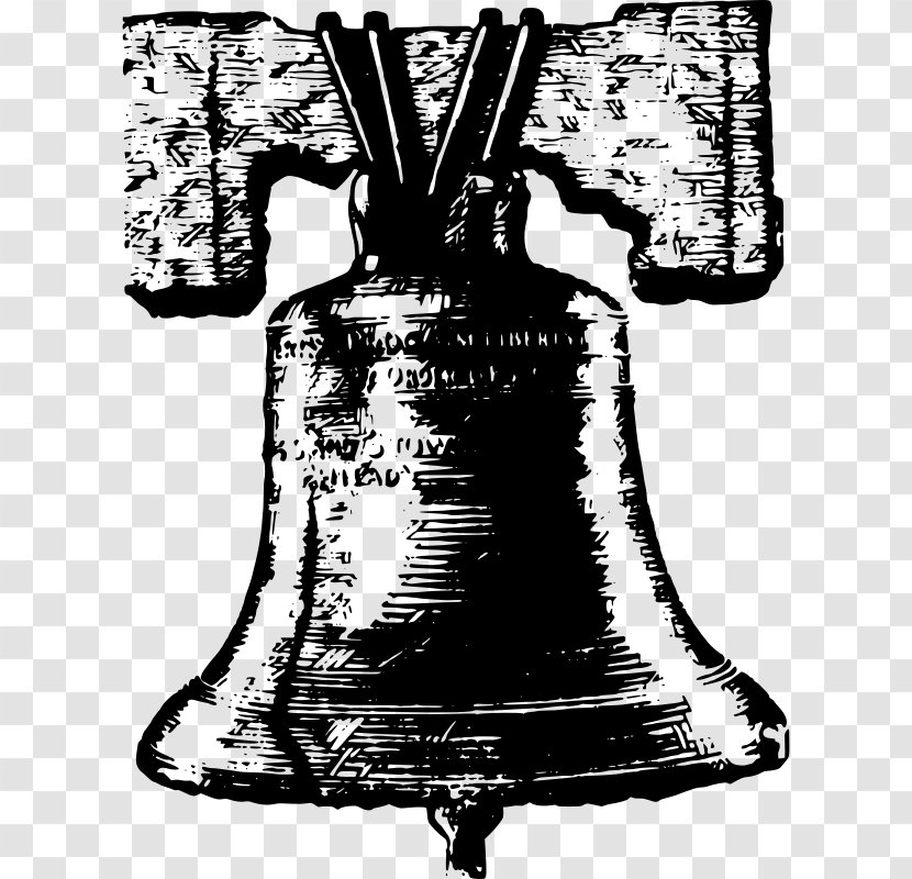 Liberty Bell Clip Art - Black And White - Small Bells Transparent PNG