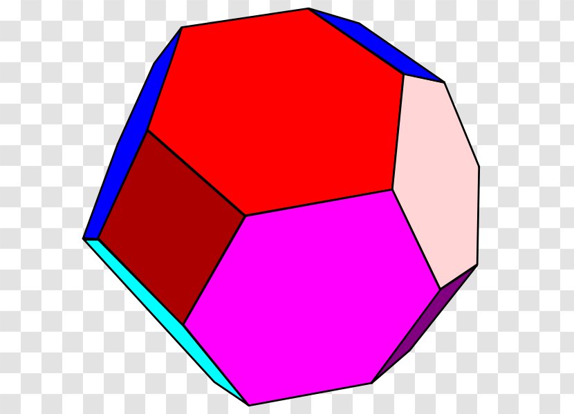 Rhombic Dodecahedron Polyhedron Triacontahedron Dodécaèdre Rhombique Tronqué - Angle Transparent PNG