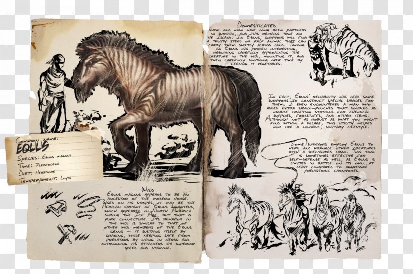 ARK: Survival Evolved Horse Tame Animal Equus Dinosaur - Giant Ground Sloth Transparent PNG