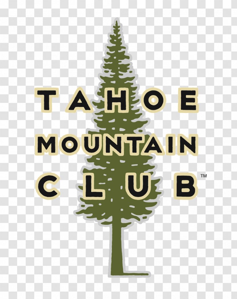 Tahoe Mountain Club Christmas Tree Ornament Spruce Font Transparent PNG