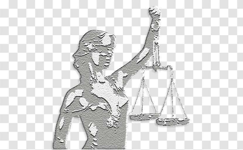 Lady Justice Themis Lawyer Court - Monochrome Transparent PNG