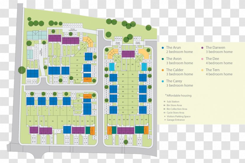 Chase Park - Semidetached - Sanctuary Homes Site Plan HouseHouse Transparent PNG