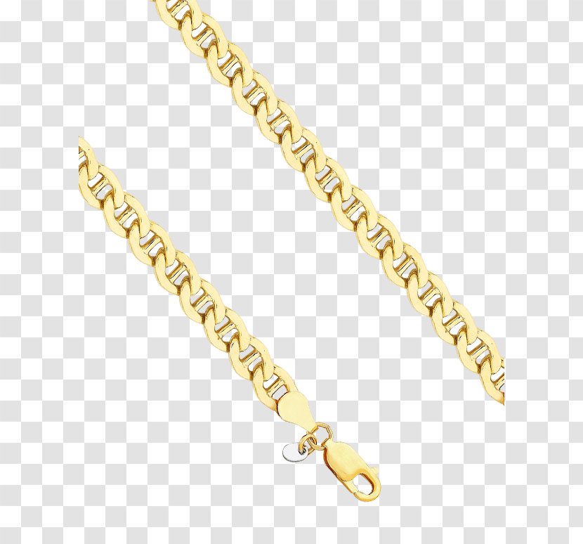 Necklace Body Jewellery - Gold Anchor Transparent PNG