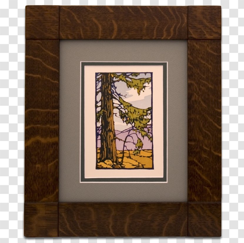 Picture Frames Woodblock Printing Oak Framing - Glass - Border Wood Transparent PNG