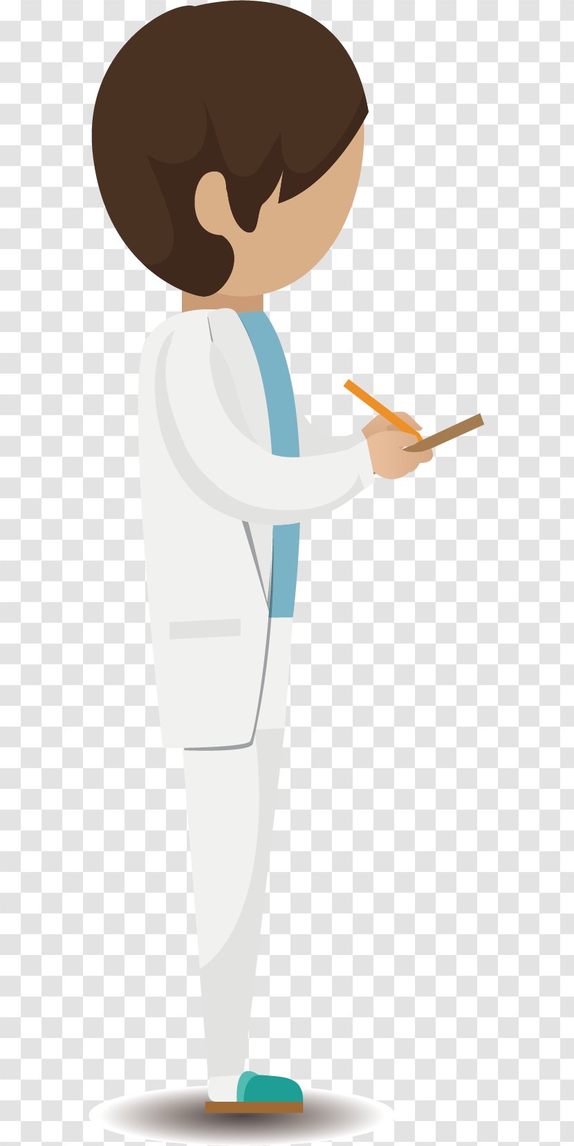 Cartoon Illustration - Hand - A Male Doctor At Work Transparent PNG