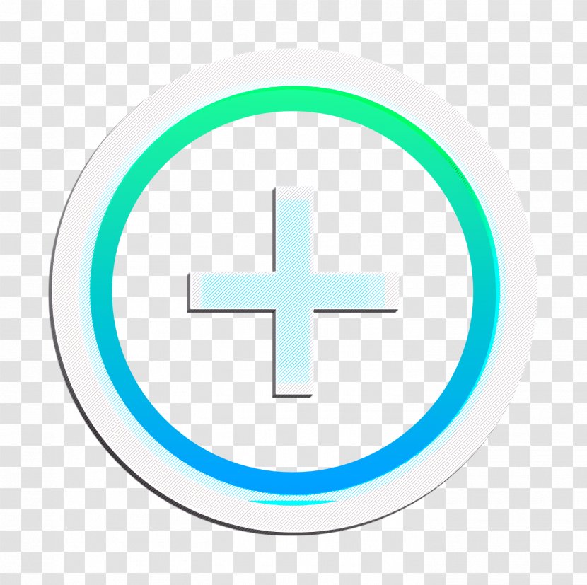 UI-UX Interface Icon Plus - Electric Blue Symbol Transparent PNG