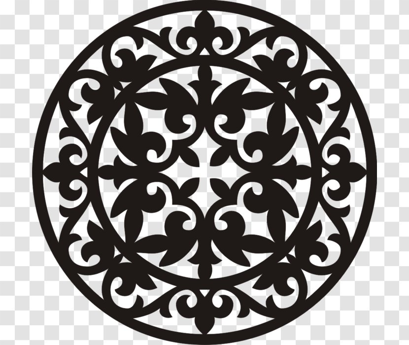Ornament Art YouTube Motif Composition - Area - Black And White Transparent PNG