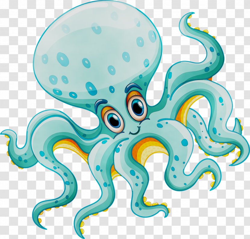 Clip Art Illustration Sea Image - Octopus - Marine Life Transparent PNG