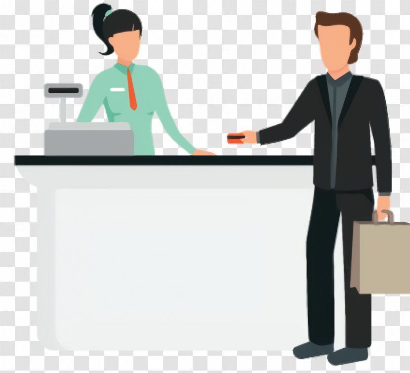 Bank Cartoon - Recruiter - Management Teller Transparent PNG