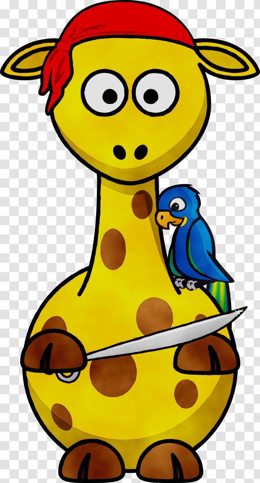 Giraffe Vector Graphics Cartoon Clip Art Illustration - Royaltyfree Transparent PNG