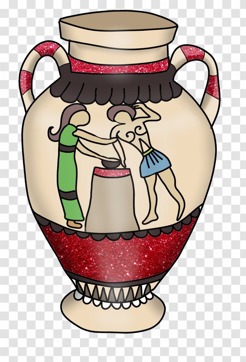 Vase Ceramic Illustration Cartoon - Drinkware Transparent PNG