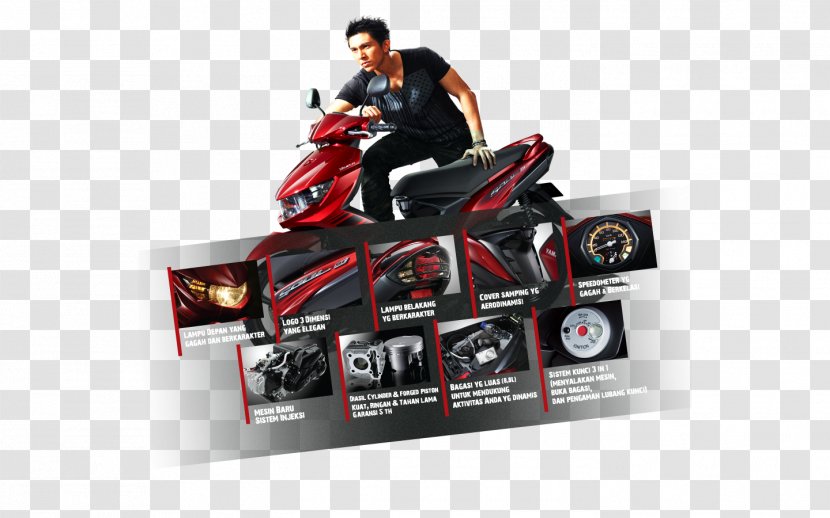 Scooter Yamaha Mio Motorcycle Underbone PT. Indonesia Motor Manufacturing - Automotive Exterior - Pt Transparent PNG