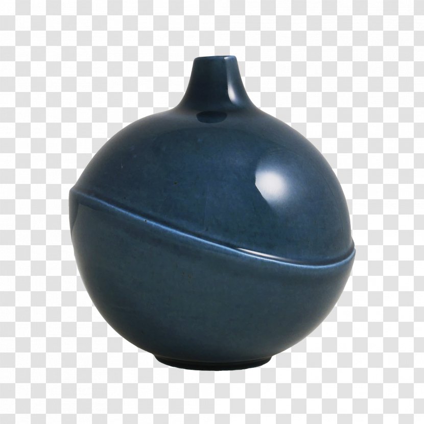 Ceramic Vase Pottery Product Cobalt Blue - Artifact Transparent PNG