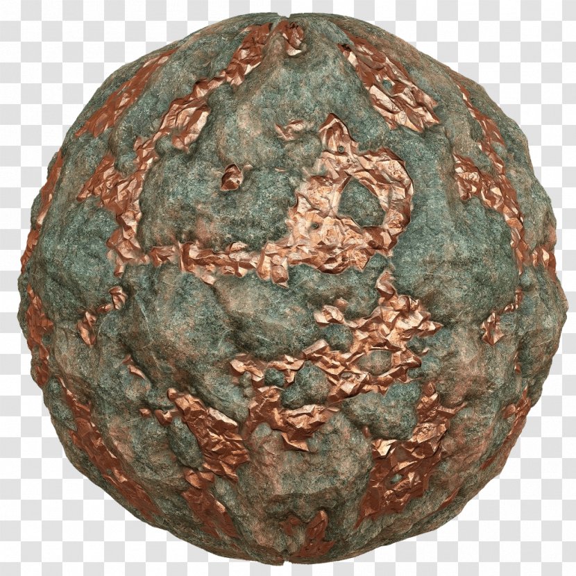 Ore Copper Mineral Rock Mining - Sphere - Ham Transparent PNG