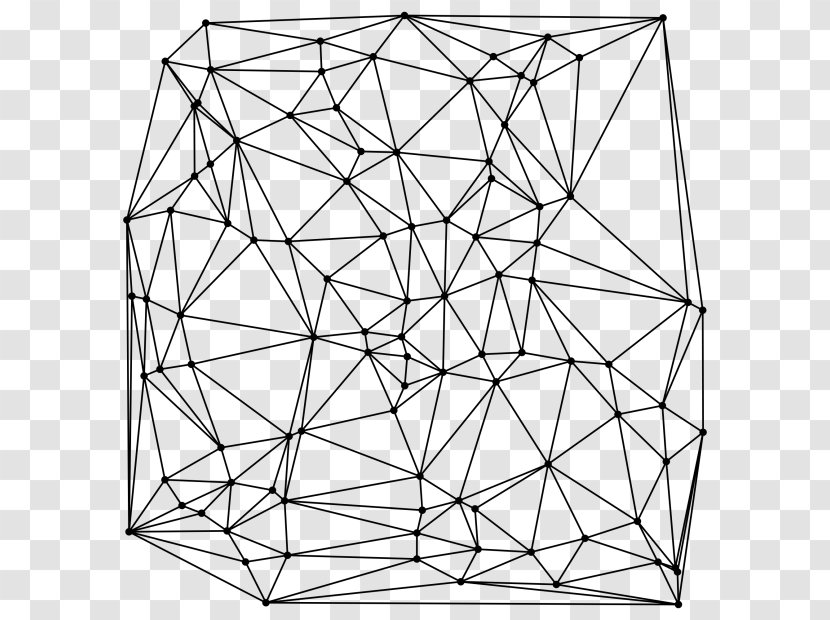 Delaunay Triangulation Finite Element Method Set Volume - Voronoi Diagram - Mathematics Transparent PNG