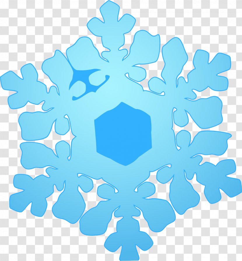 Blue Snowflake Cloud - Green - Fresh Snow Transparent PNG
