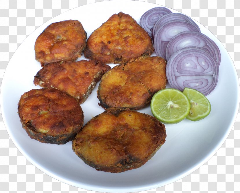 Vegetarian Cuisine Pakora Indian Frikadeller Fritter - Fish - Fried Transparent PNG