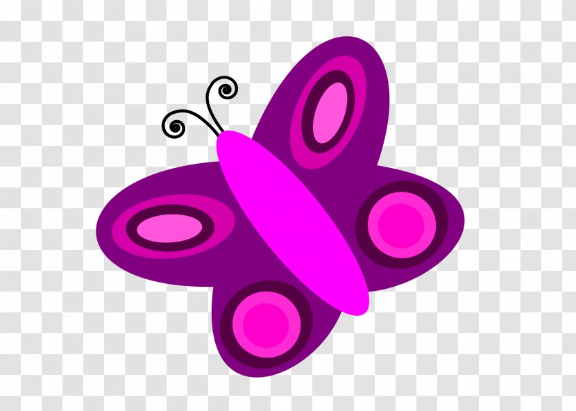 Butterfly Free Clip Art - Magenta - Pink Bow Transparent PNG