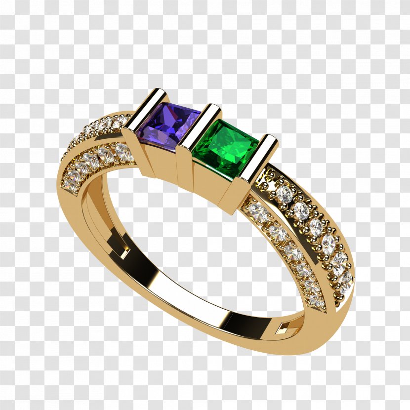 Emerald Ring Amazon.com Gold Birthstone - Diamond Transparent PNG