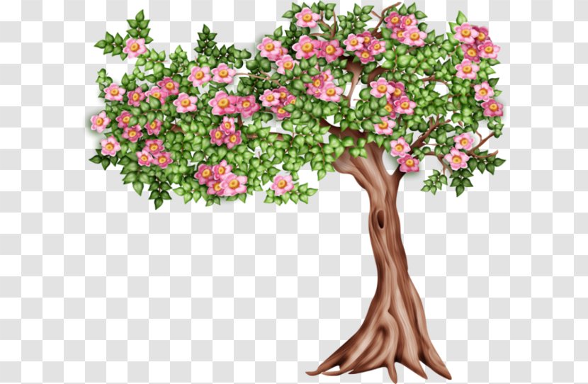 Tree Clip Art Image Illustration - Floral Design - Fleuri Transparent PNG